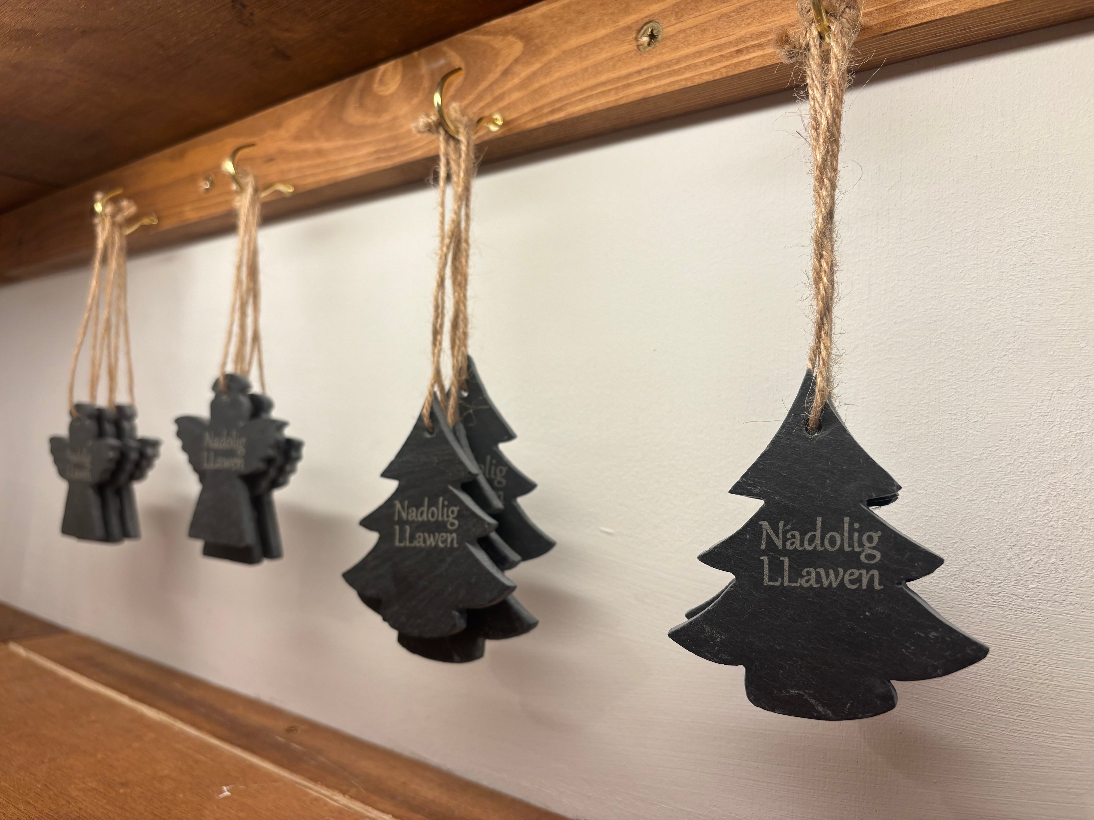 Tree Slate Christmas Decoration