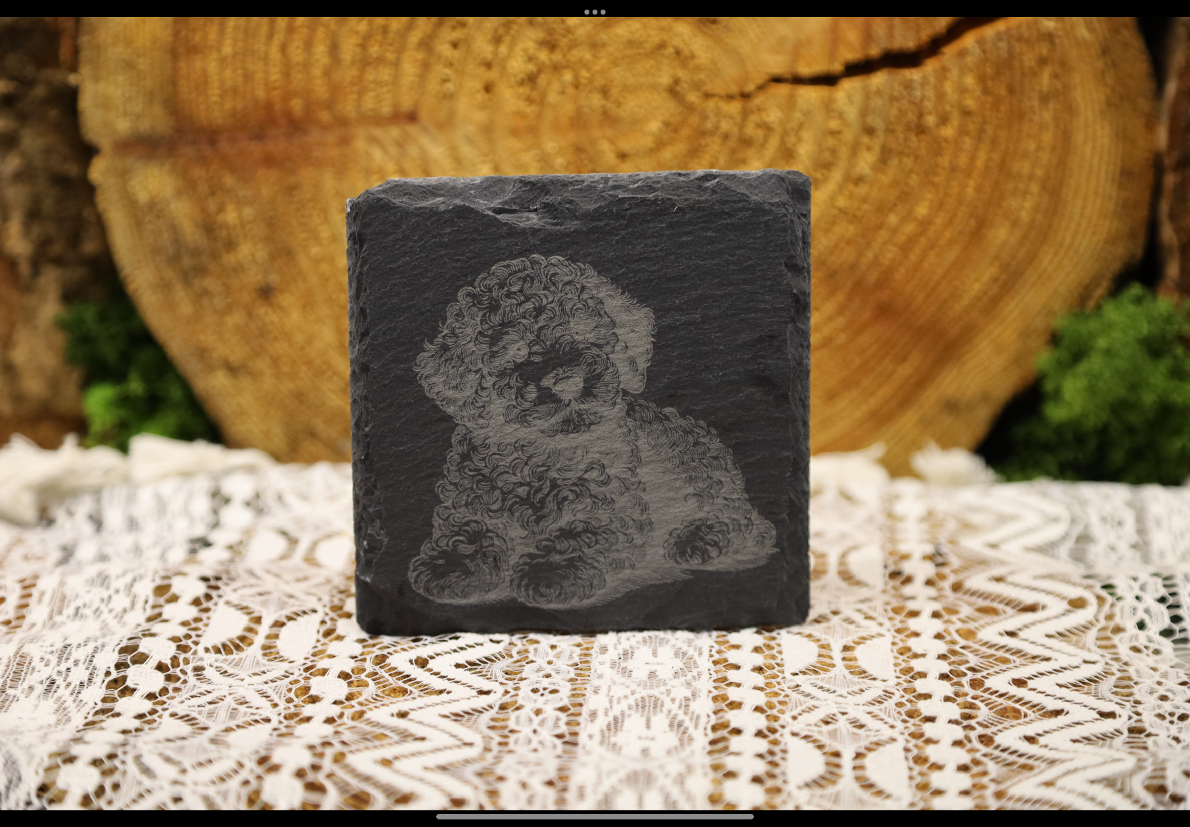 Cockapoo Slate Coaster