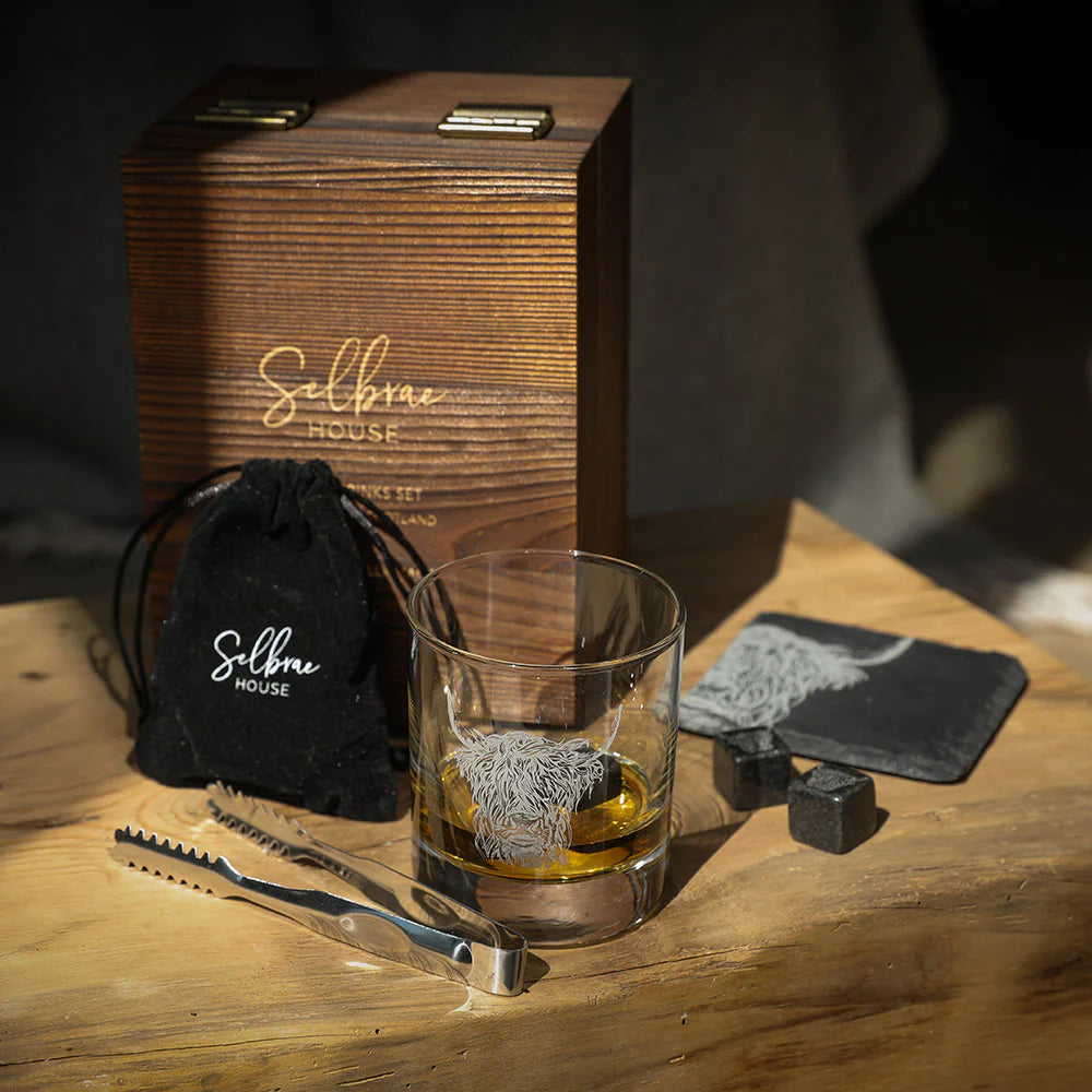 Drinks Set-Highland Cow