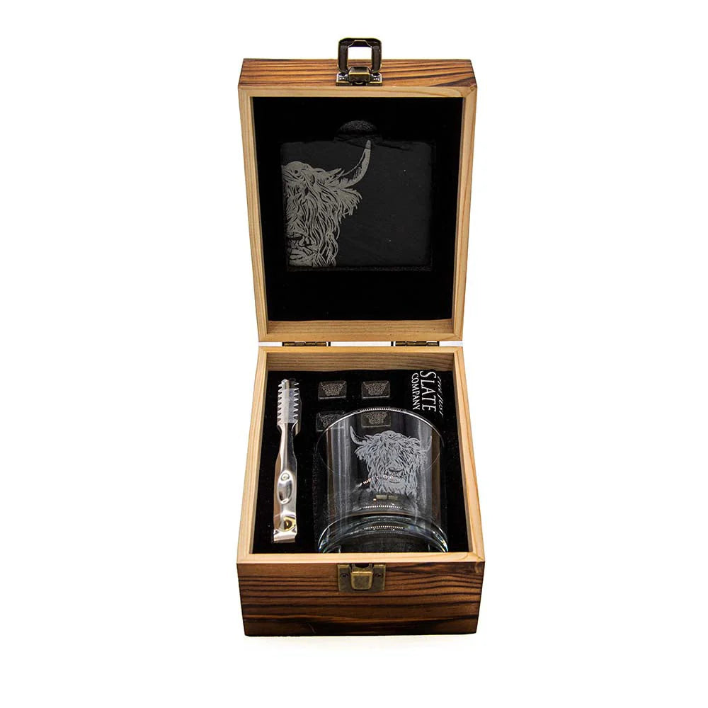 Drinks Set-Highland Cow
