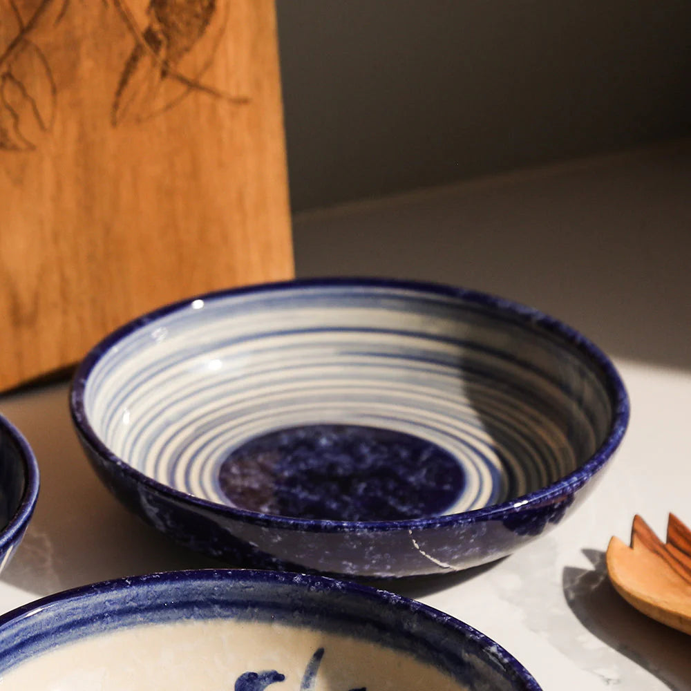 Ripple Ceramic Serving Bowl-Medium
