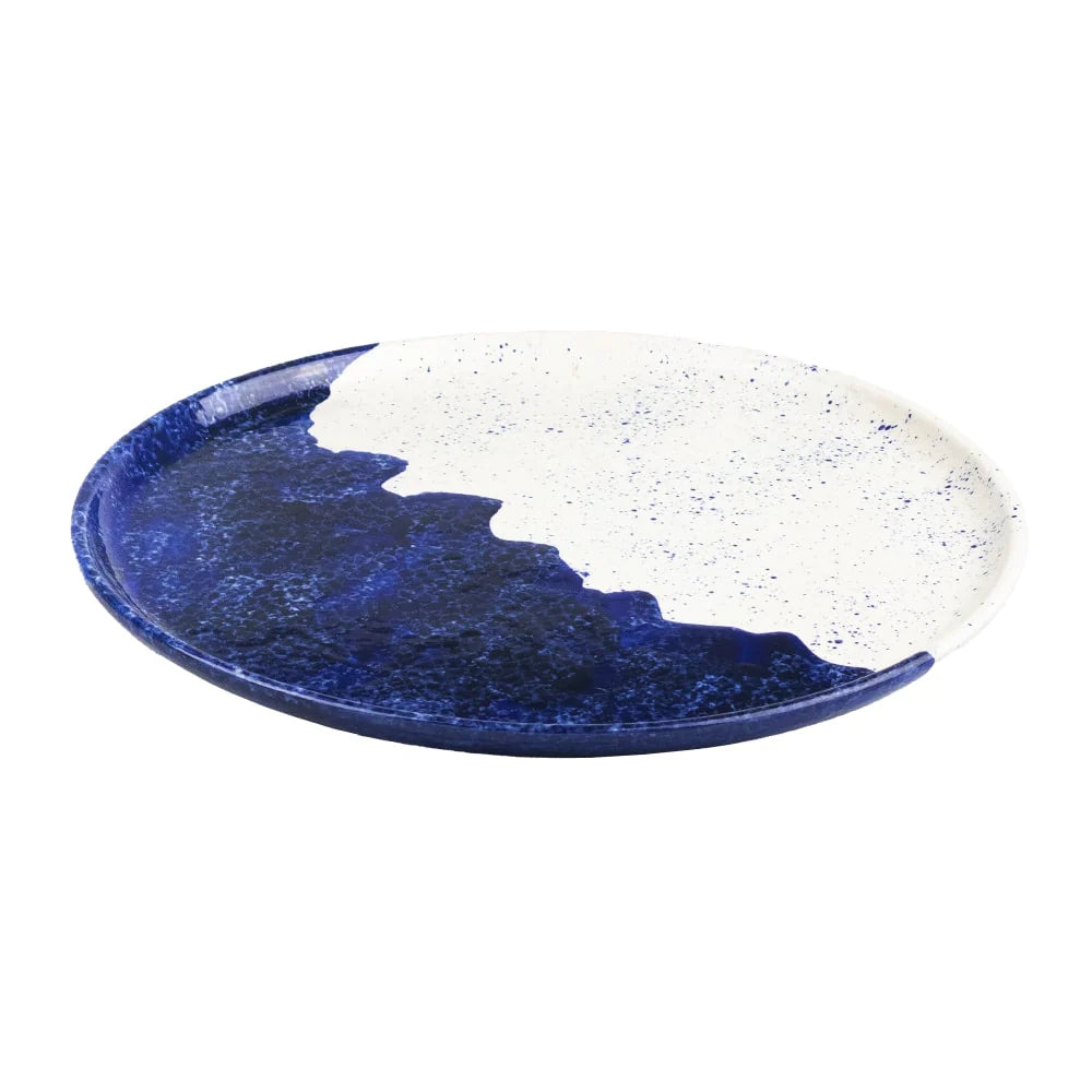 Large wave ceramic plate