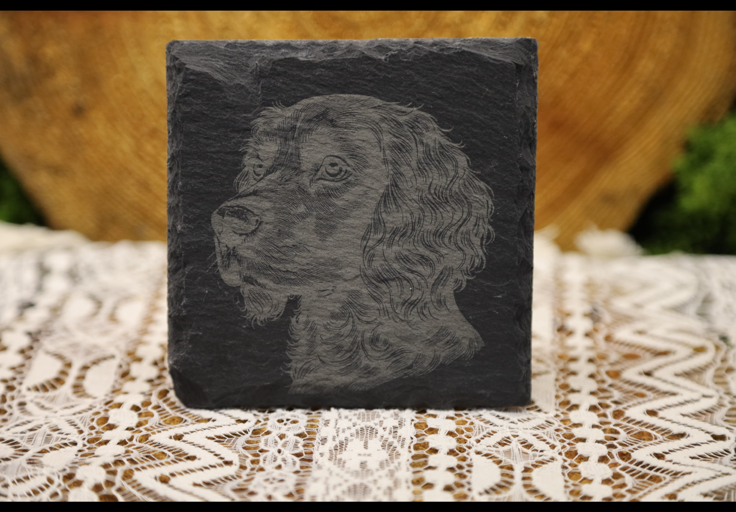 Spaniel Slate Coaster