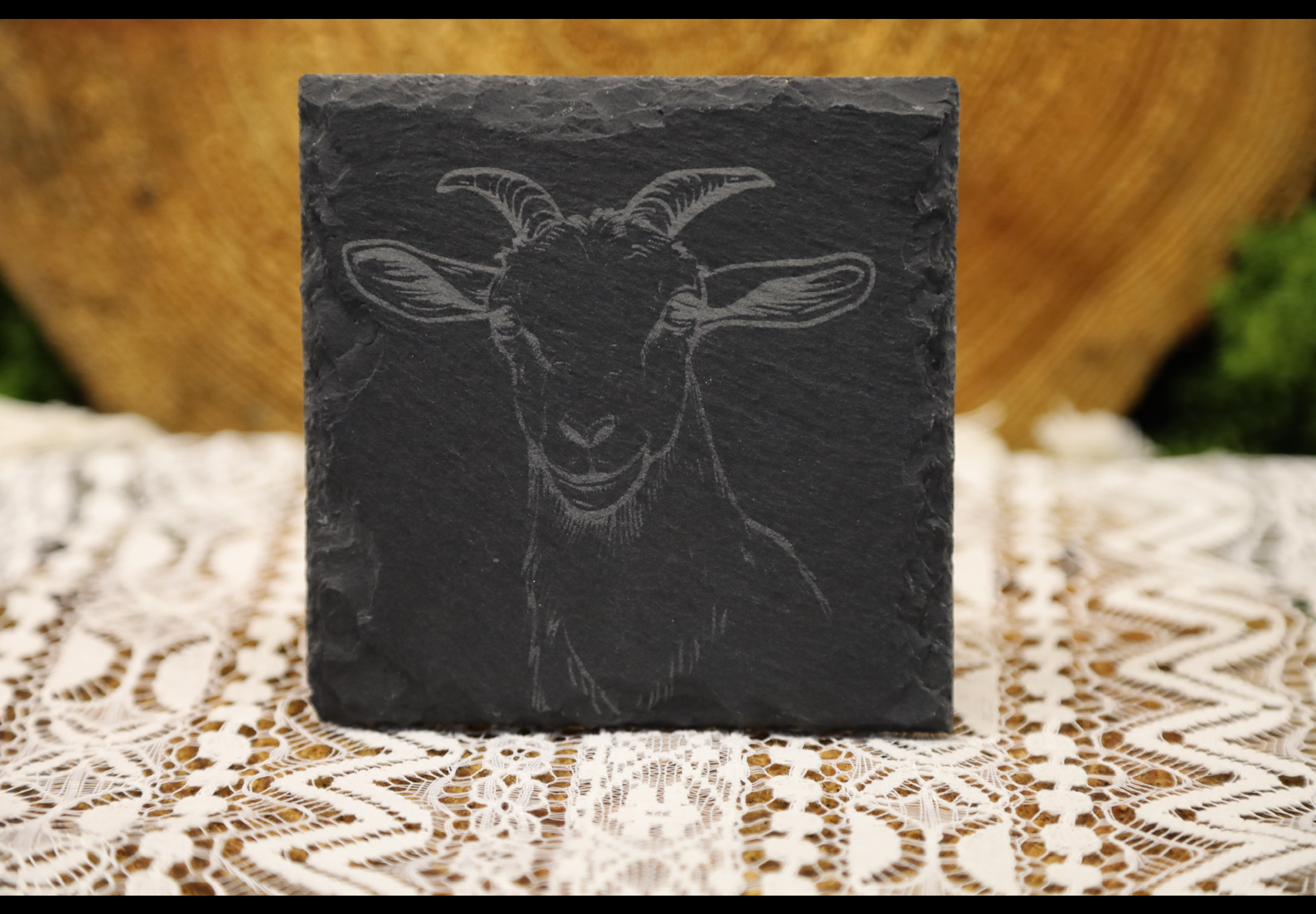 Goat Slate Coaster