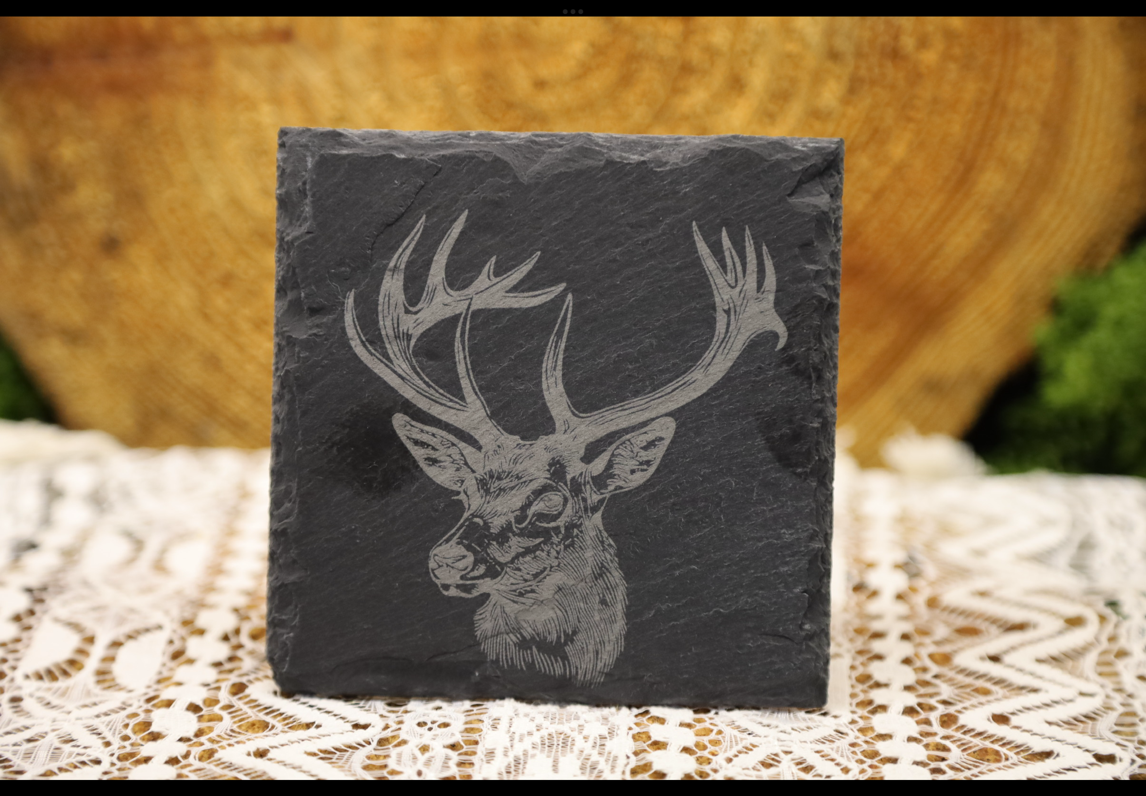 Stag Slate Coaster