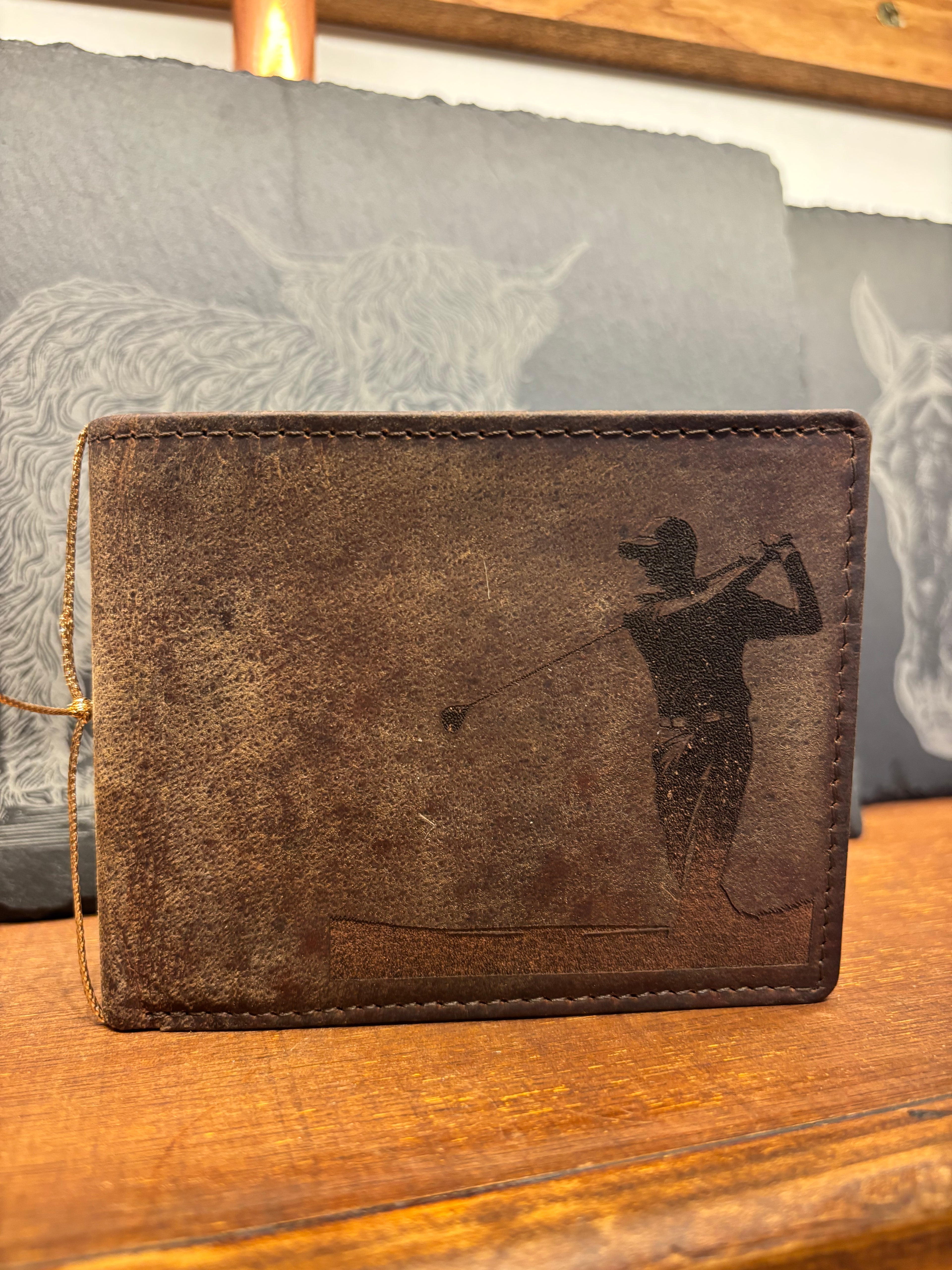 Leather Wallet- Golf