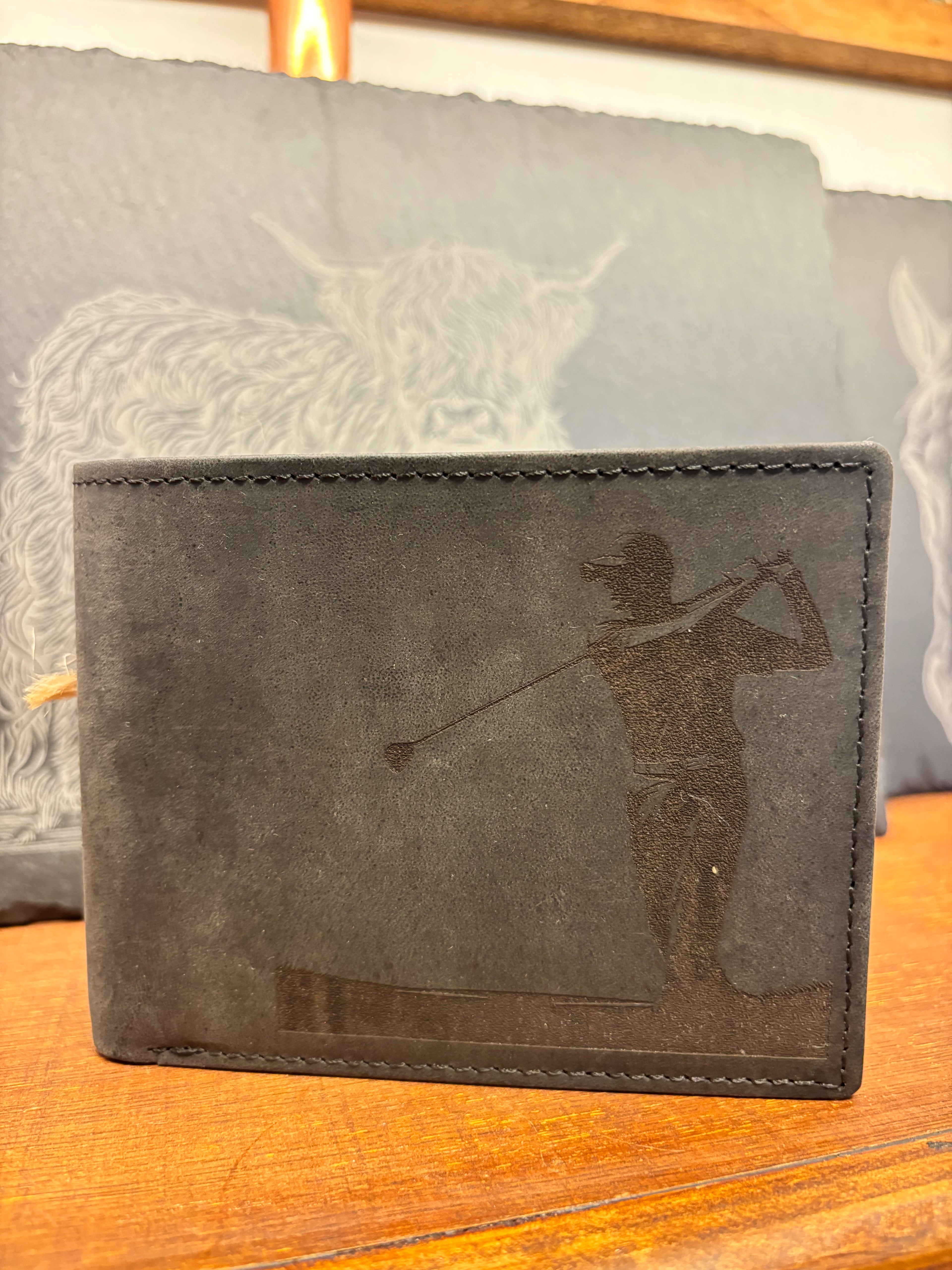 Leather Wallet- Golf